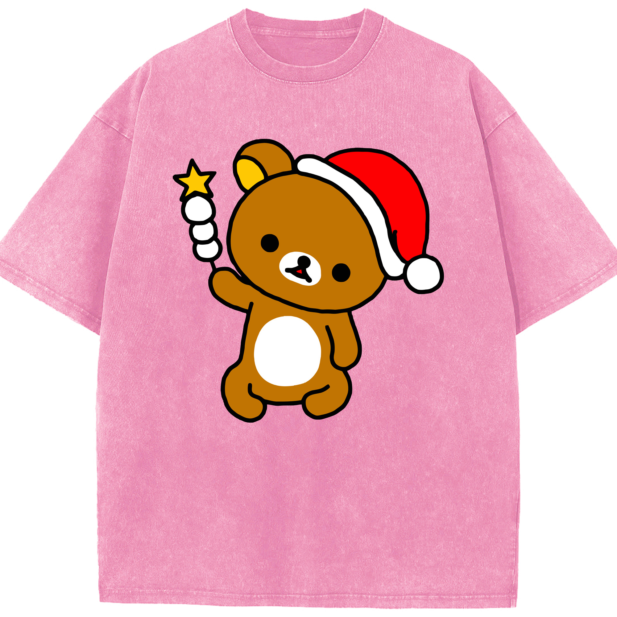 （画像用） リラックマ リラックマ キイロイトリ Rilakkuma Korilakkuma Kiiroitori 綿100% ヴィンテージ風 半袖Tシャツ（フロントプリント）